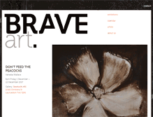 Tablet Screenshot of braveartgallery.com.au